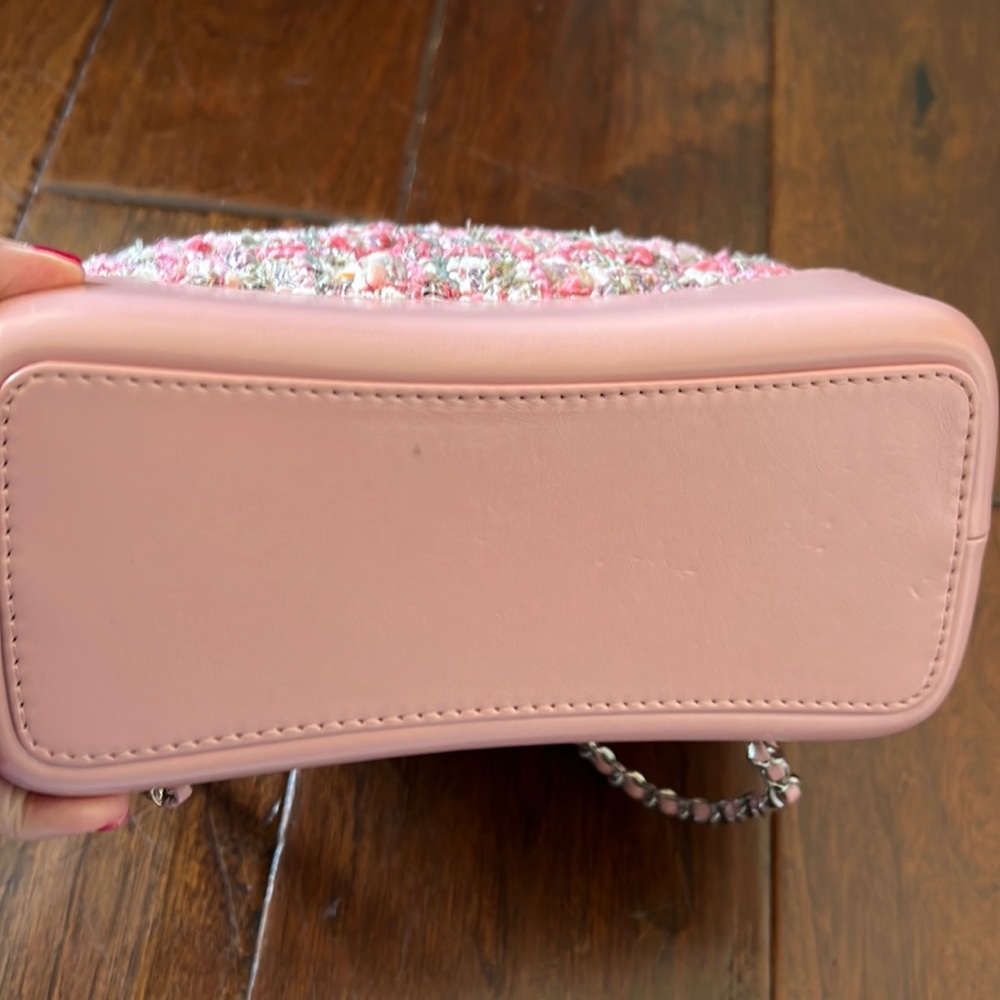 Chanel Gabrielle pink Tweed Backpack, small - Picture 6 of 8